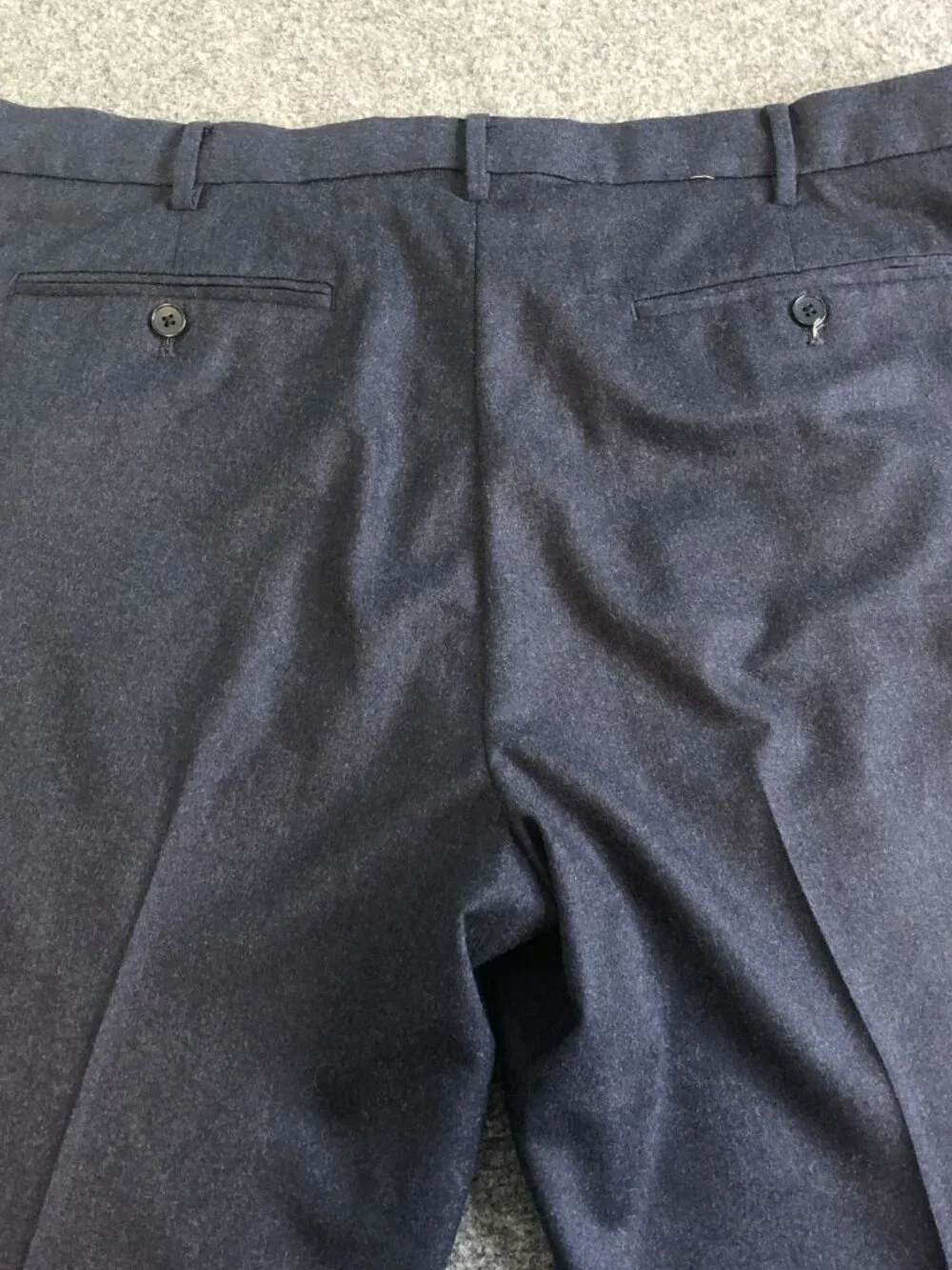 Banana Republic Pants Mens 38x32 Navy Blue Vitale Barberis Canonico Flannel 120s